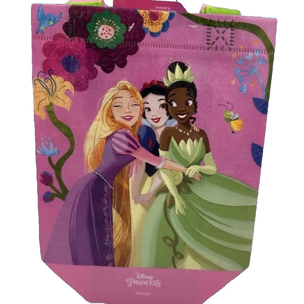 Disney Princess Gift Bag Tote 2 Pack Reusable Rapunzel Tiana Merida Totes